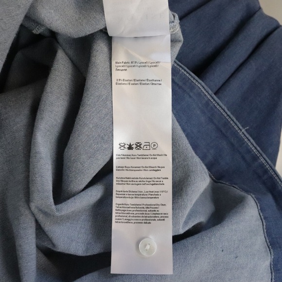 NWT Anthropologie The Tobie Denim Shirt Dress by Exquise XXS Petite - Picture 10 of 10